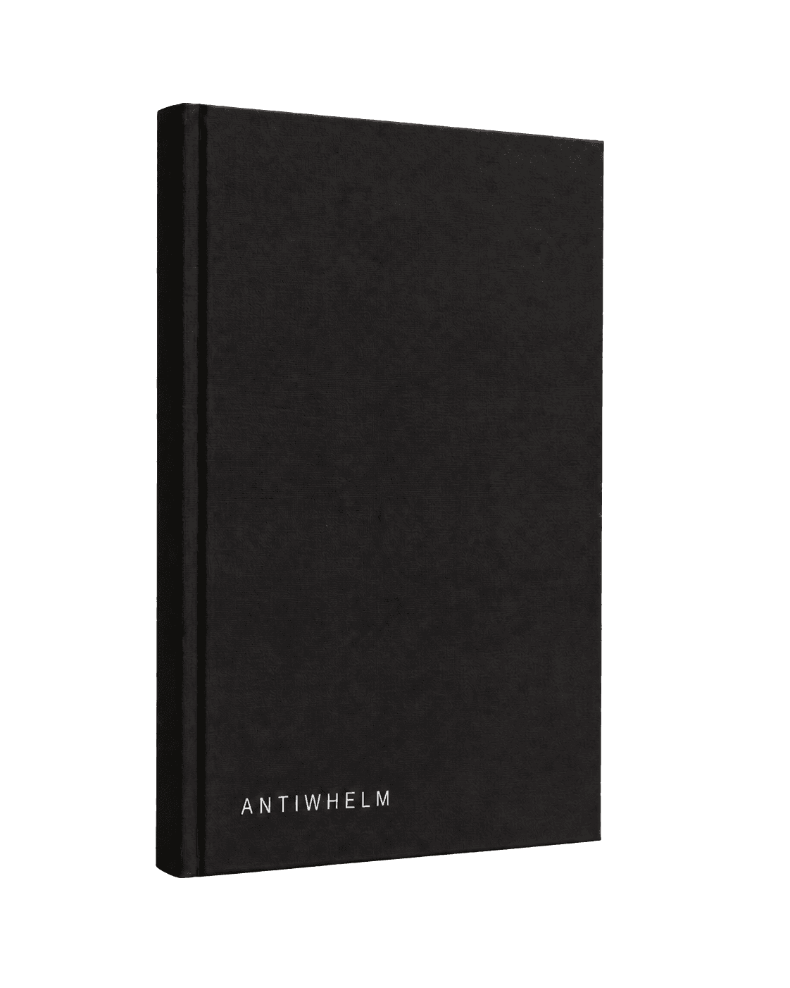 Black linen Antiwhelm book