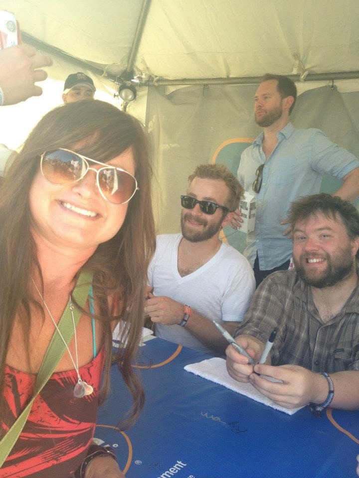 Andrea Dailey with Trampled by Turtles